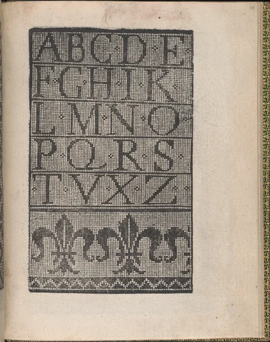Ornamento delle belle & virtuose donne, page 10 (recto) by Matteo Pagano, book, 1554