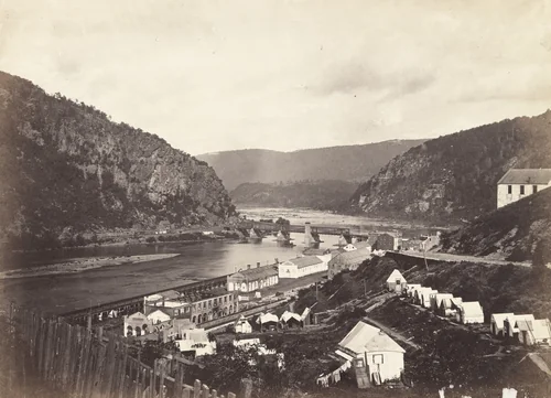 Meeting of the Shenandoah and Potomac at Harper's Ferry by Alexander Gardner, moving image, 1865