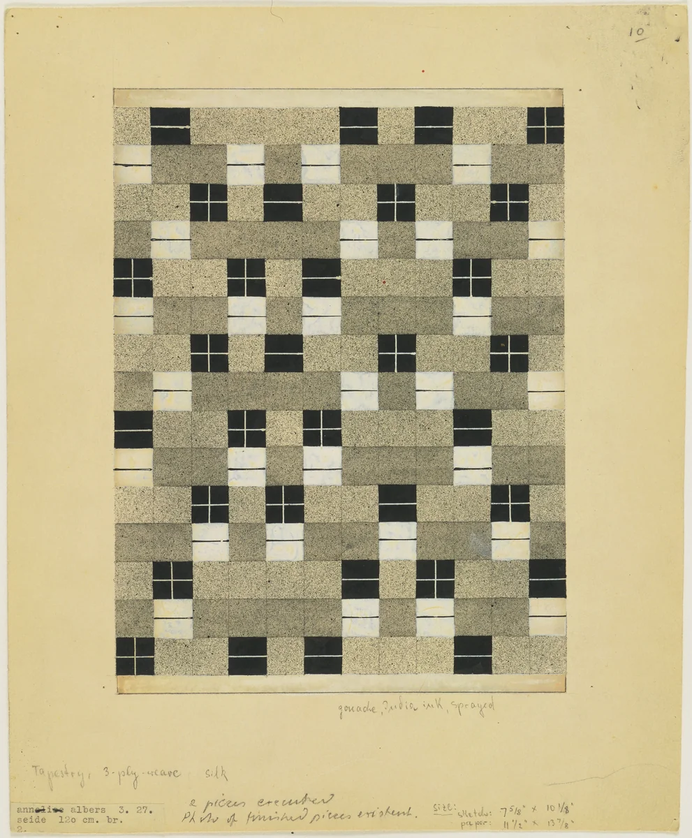 Design for Wall Hanging by Anni Albers, design, 1927