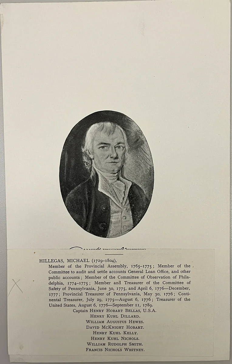 Michael Hillegas by Artist Unknown, other, 1800-1899