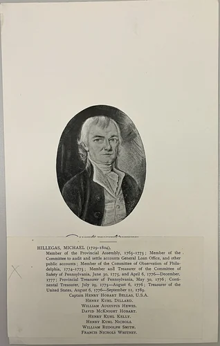 Michael Hillegas by Artist Unknown, other, 1800-1899