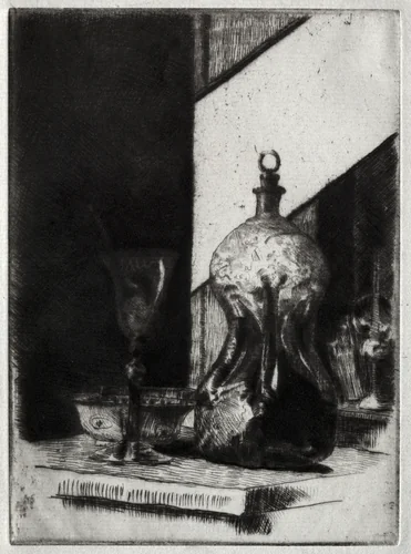 Dutch Schnapps by Julian Alden Weir, print, 1885-1893