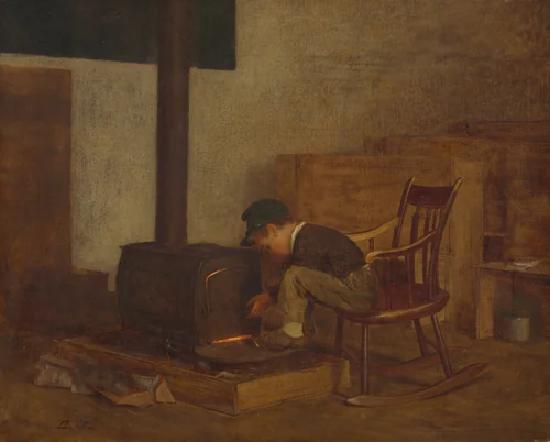 The Early Scholar by Eastman Johnson, painting, 1865