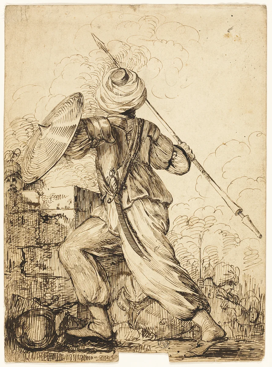 A Turkish Soldier by James Durno
John Hamilton Mortimer, drawing, 1761-1795