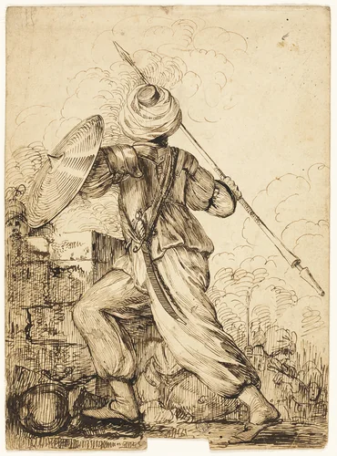 A Turkish Soldier by James Durno
John Hamilton Mortimer, drawing, 1761-1795