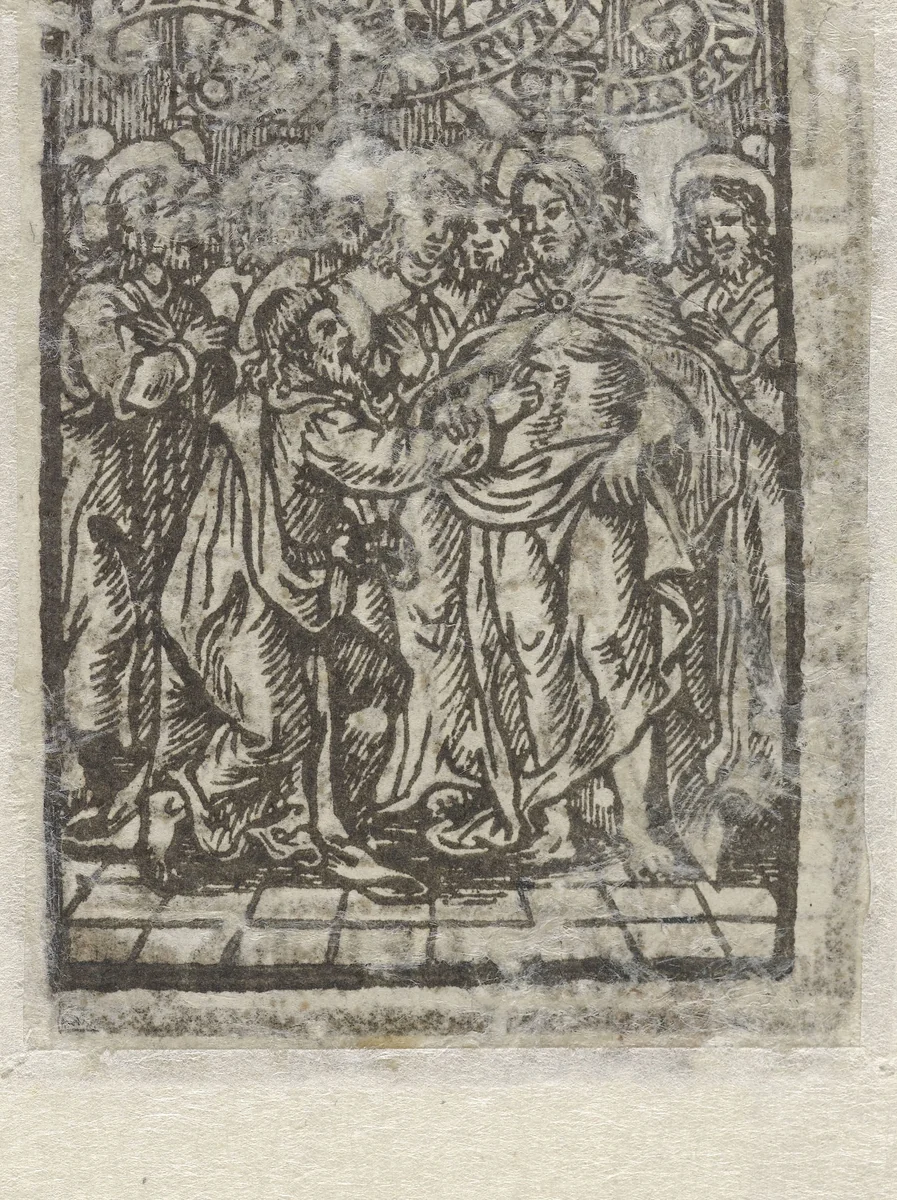 Ongelovige Tomas by anonymous, print, 1520-1530
