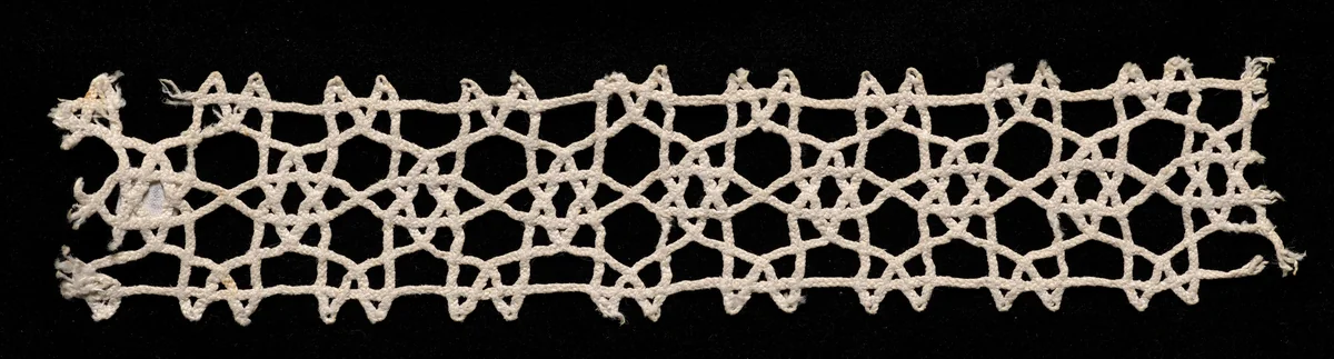 Bobbin Lace Insertion without Selvage by Unknown, textile, 1540-1560