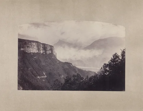 Vue prise du Couvent des Dominicains, Chalais (Isère), France by Félix Thiollier, photograph, 1860-1870