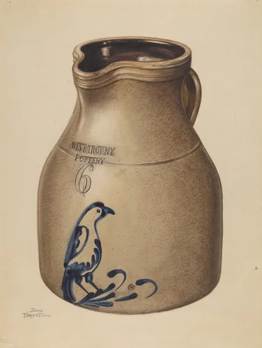 Pitcher by John Tarantino, index of american design, 1935-1942