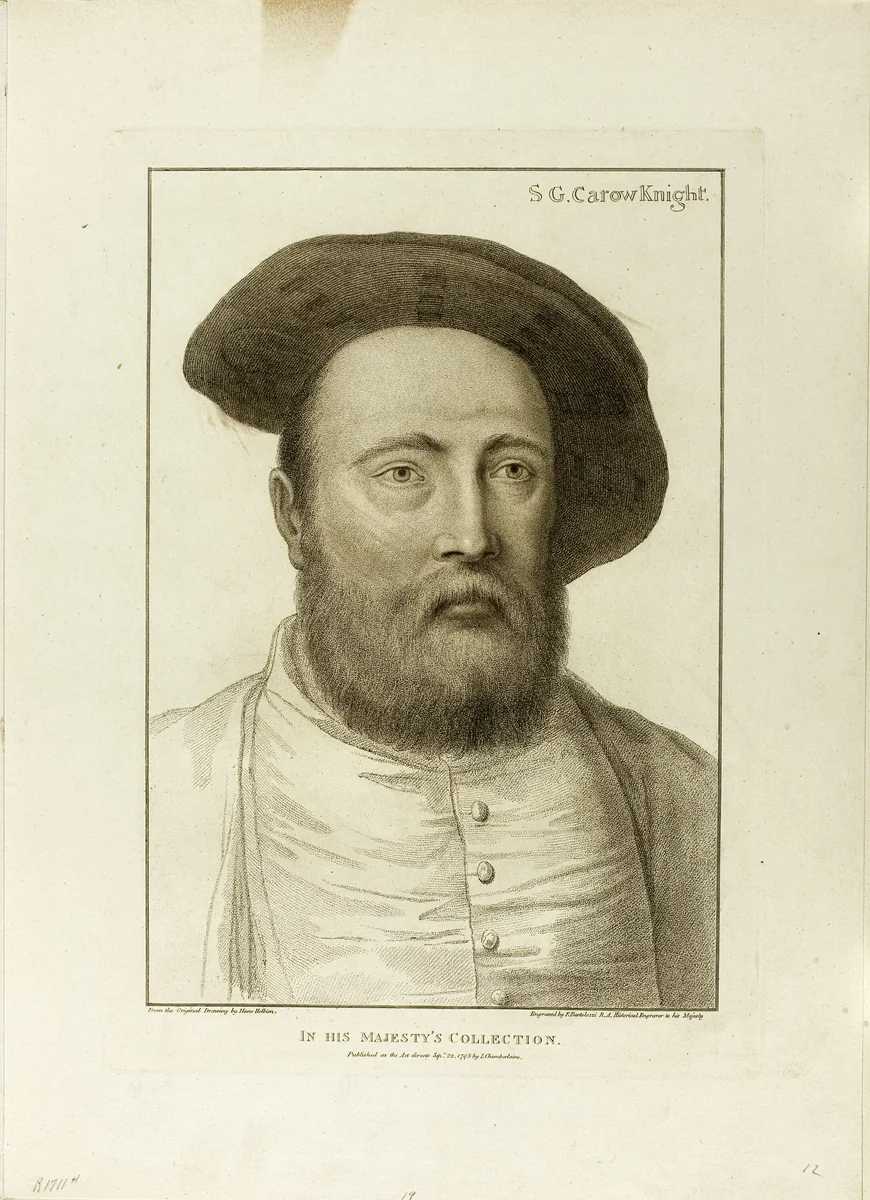 S.G. Carow, Knight by Francesco Bartolozzi, print, 1795
