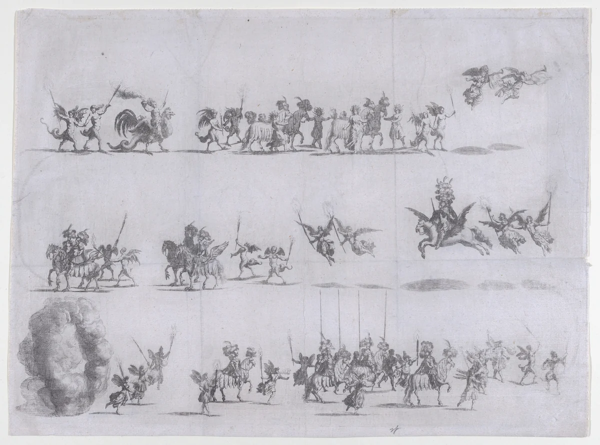 Plate 10 from Pietro Paulo Bissari, Antiopa by Mathäus Küsel, print, 1662