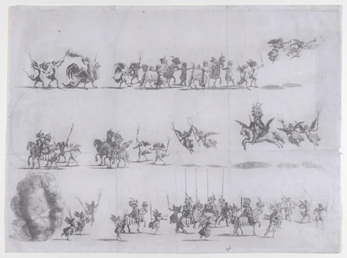Plate 10 from Pietro Paulo Bissari, Antiopa by Mathäus Küsel, print, 1662