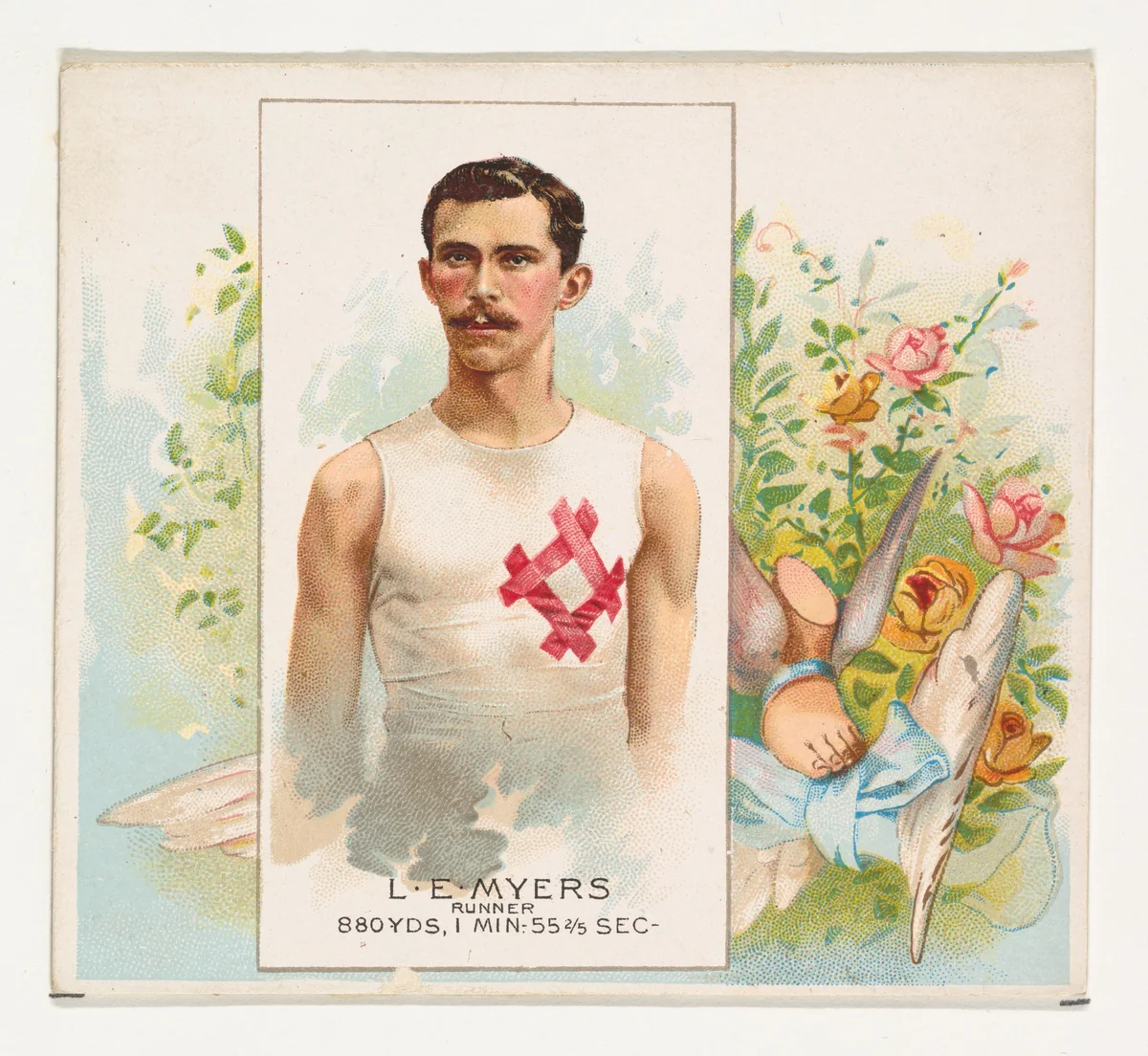 L.E. Meyers, Runner, from World's Champions, Second Series (N43) for Allen & Ginter Cigarettes by Allen & Ginter, print, 1888