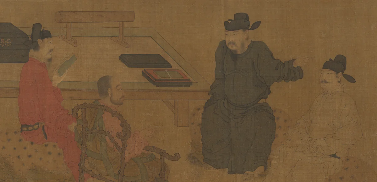 Scholars of the Liuli Hall by Unidentified Artist, painting, 1267-1299