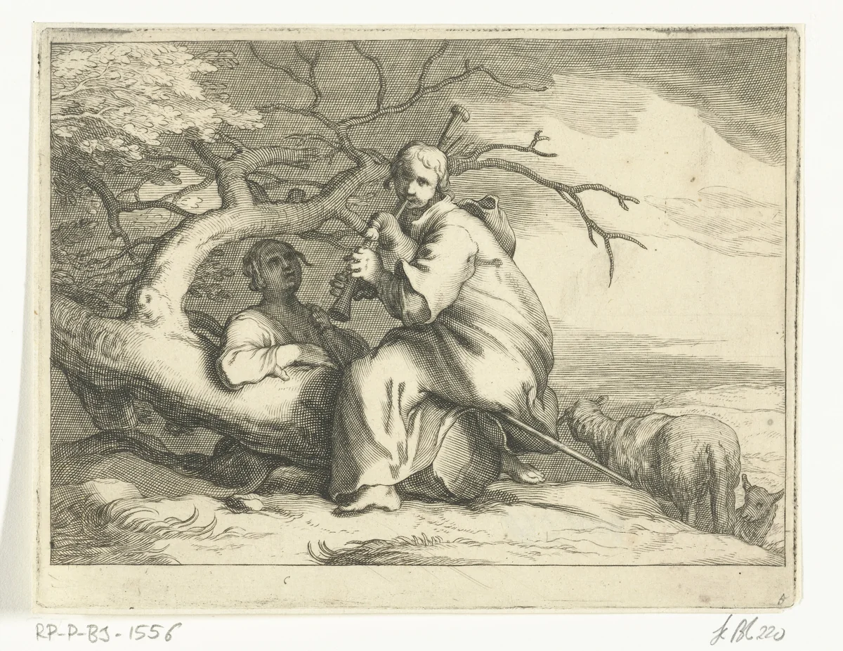 De maand mei by Frederick Bloemaert, print, 1635-1670