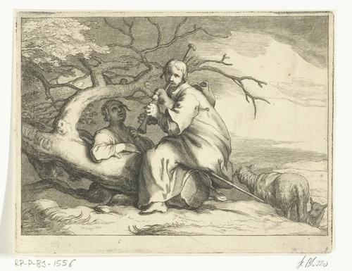 De maand mei by Frederick Bloemaert, print, 1635-1670