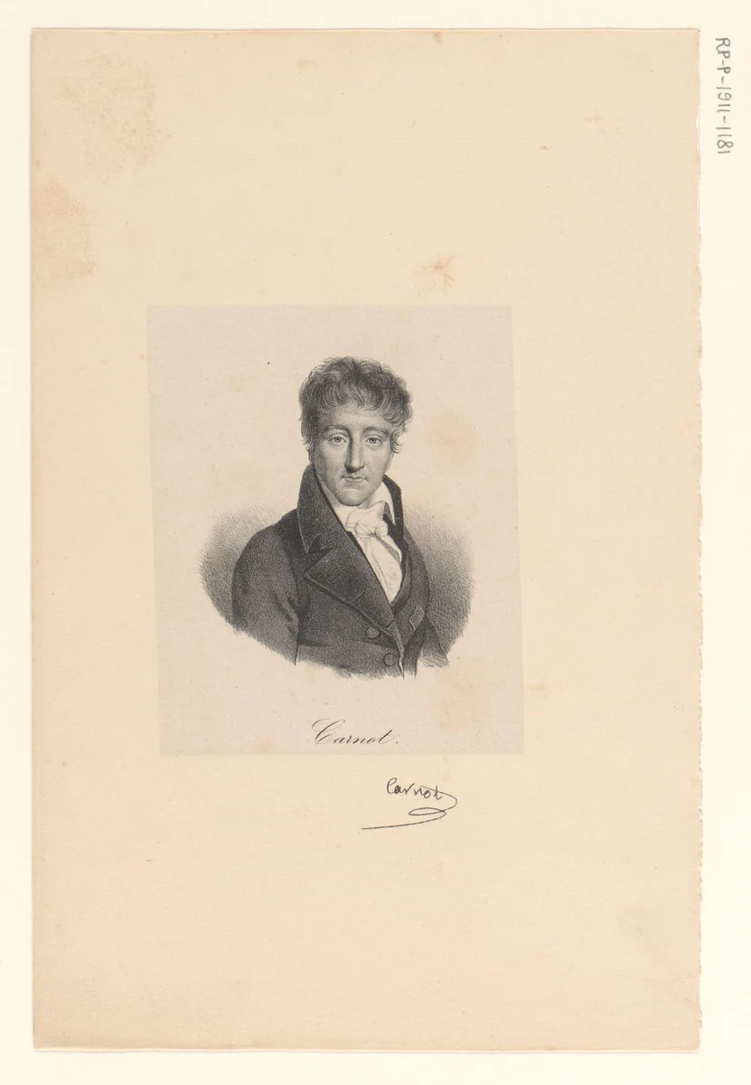 Portret van Lazare Carnot by anonymous, print, 1818-1842