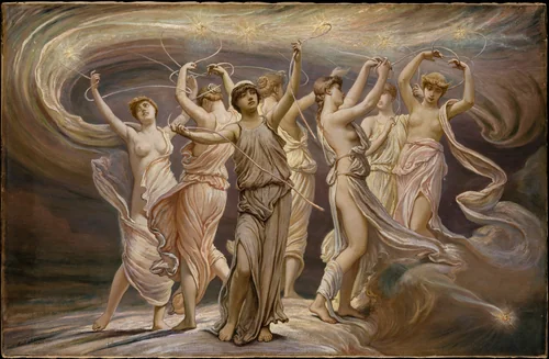 The Pleiades by Elihu Vedder, artwork, 1885