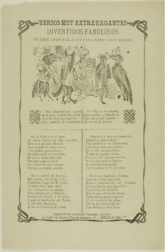 Very Extravagant Verses by José Guadalupe Posada, print, 1906-1913