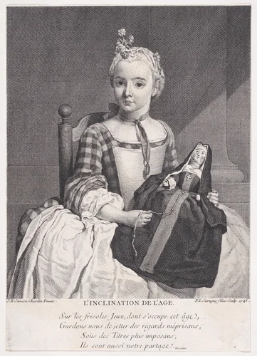 L'Inclination de l'age by Pierre Louis Surugue, print, 1743