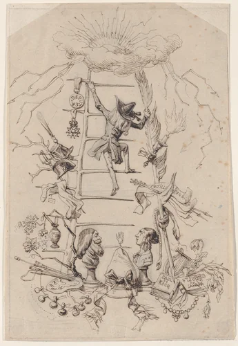 Illustration in Jérôme Paturot, by Louis Reybaud, Paris, 1846 by J. J. Grandville, print, 1841-1851