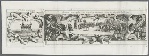 The Siege of La Rochelle: Plate 14 by Israël Henriet, print, 1628-1630