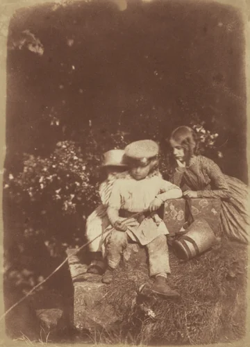 At the Minnow Pool by David Octavius Hill, Robert Adamson, photograph, 1843-1847