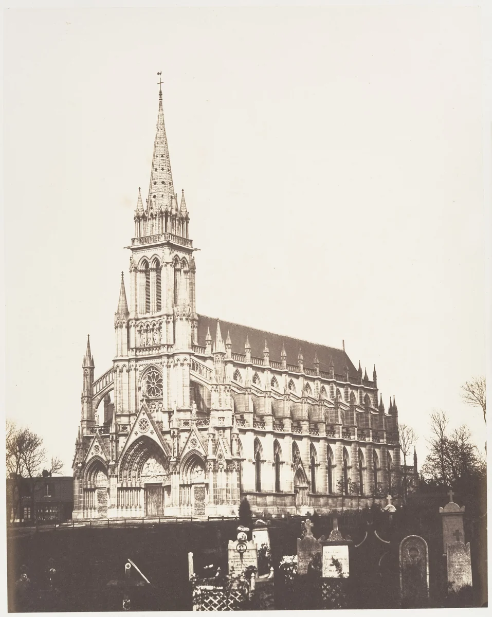 Notre Dame de Bonsecours, près Rouen by Edmond Bacot, photograph, 1852-1854