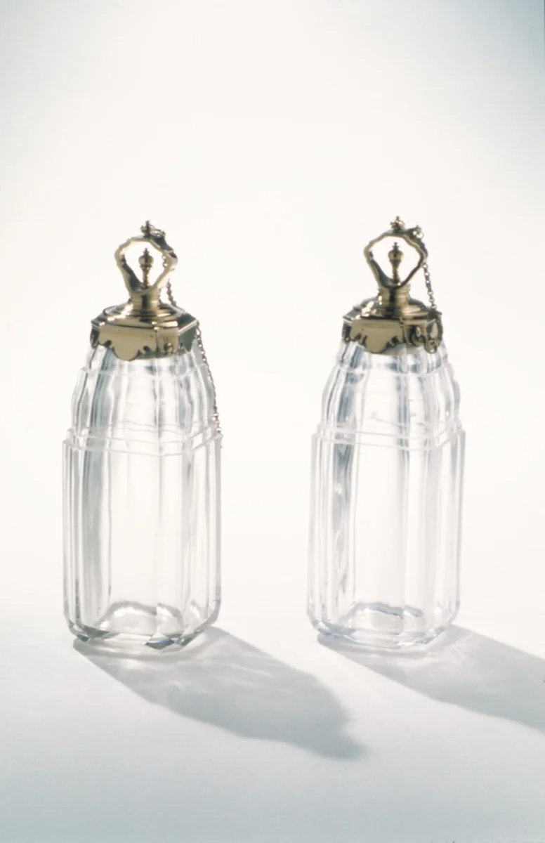 Perfume bottle (one of six) (part of a set) by Louis Mailly, metalwork, 1728-1730