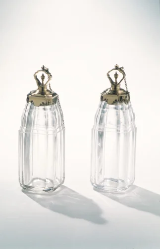 Perfume bottle (one of six) (part of a set) by Louis Mailly, metalwork, 1728-1730