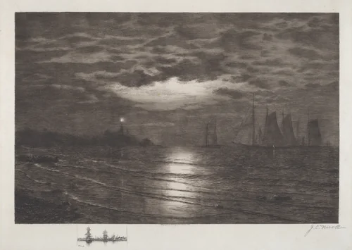 Ten Pound Island Gloucester by James Craig Nicoll, print, 1886