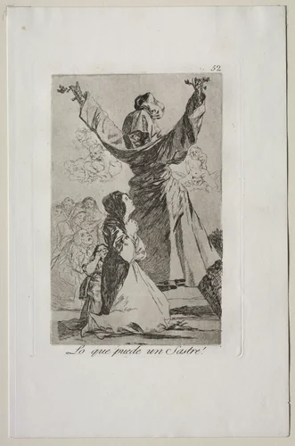 What a Tailor Can Do!, Plate 52 by Francisco de Goya, print, 1799
