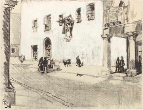 The Monasteries of Alcalá by Joseph Pennell, drawing, 1898-1908