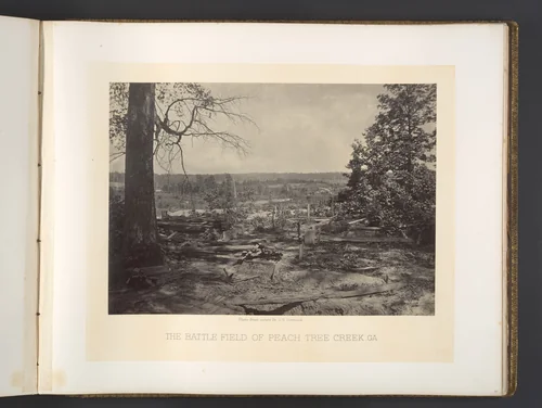 The Battle Field of Peach Tree Creek, Georgia by George N. Barnard, photograph, 1860-1869
