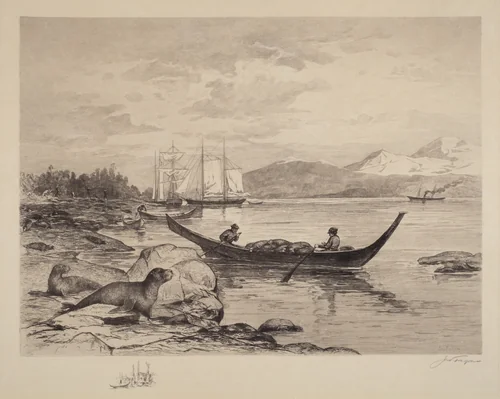 Alaska Seal Fisheries by James Fagan, print, 1896-1900