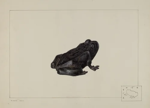 Cast Iron Frog by Ralph Morton, index of american design, 1938