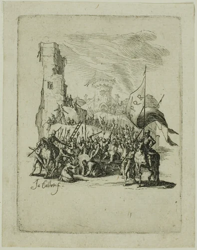 Christ Carrying the Cross, from The Small Passion by Jacques Callot, print, 1612-1635