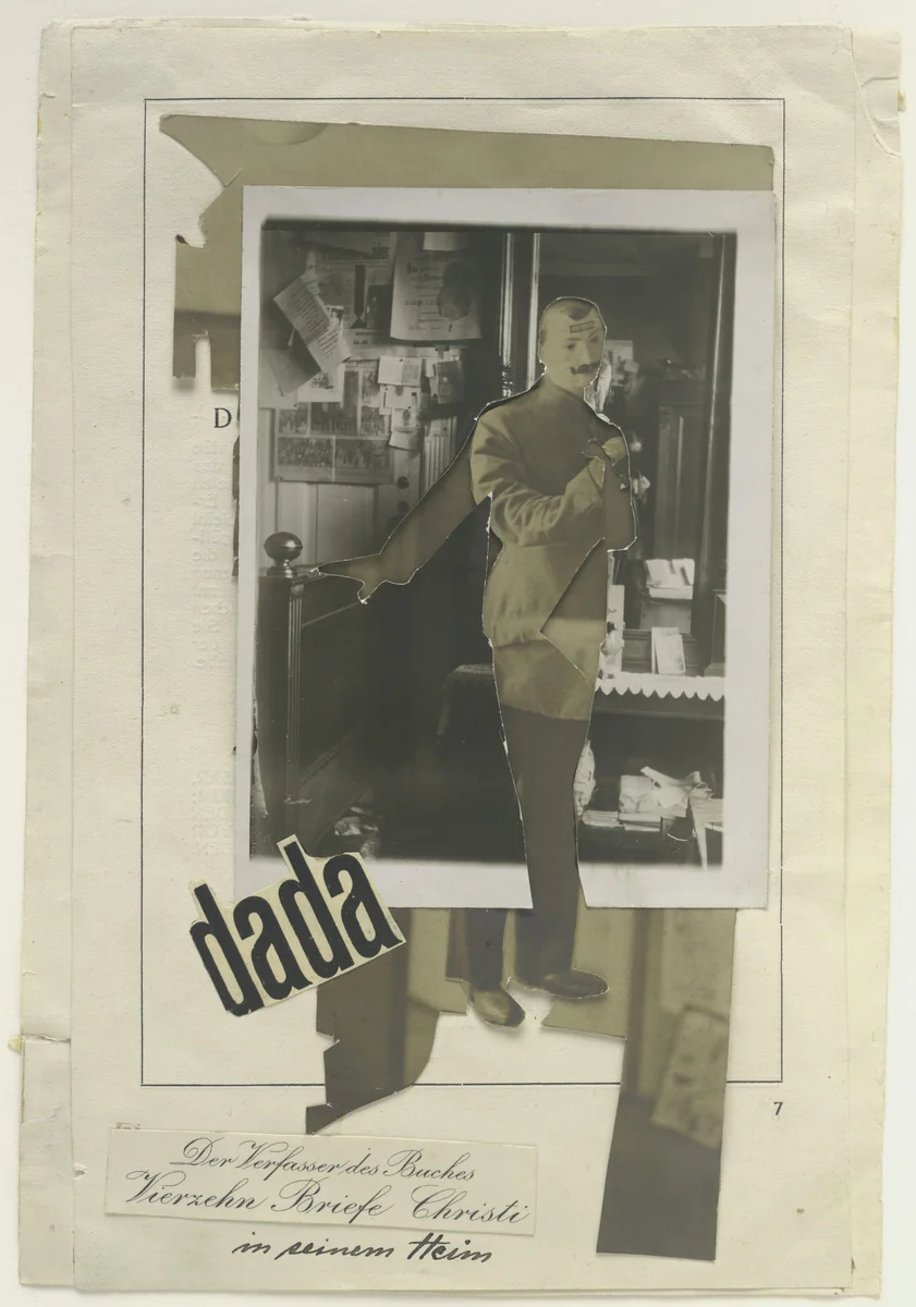 The Author of the Book Fourteen Letters of Christ in His Home (Der Verfasser das Buches Vierzehn Briefe Christi in seinem Heim) by Johannes Baader, drawing, 1920