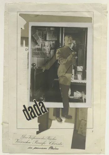 The Author of the Book Fourteen Letters of Christ in His Home (Der Verfasser das Buches Vierzehn Briefe Christi in seinem Heim) by Johannes Baader, drawing, 1920