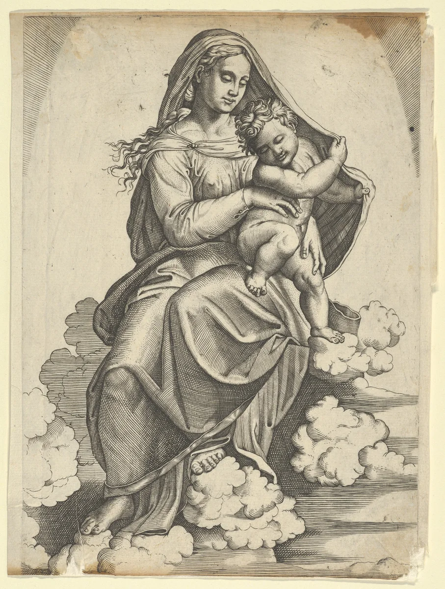 Madonna and Child by anonymous, print, 1507-1517