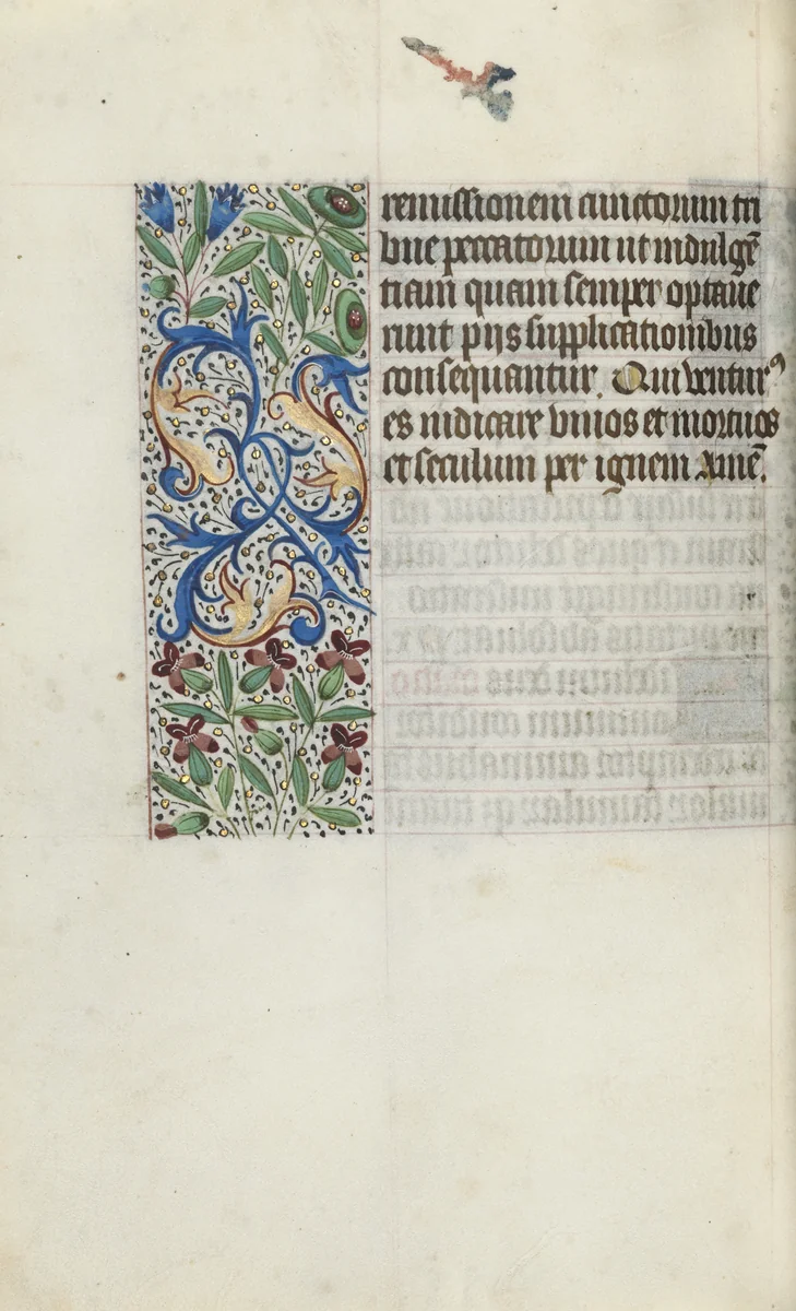 Book of Hours (Use of Rouen): fol. 96v by Master of the Geneva Latini, book, 1465-1475