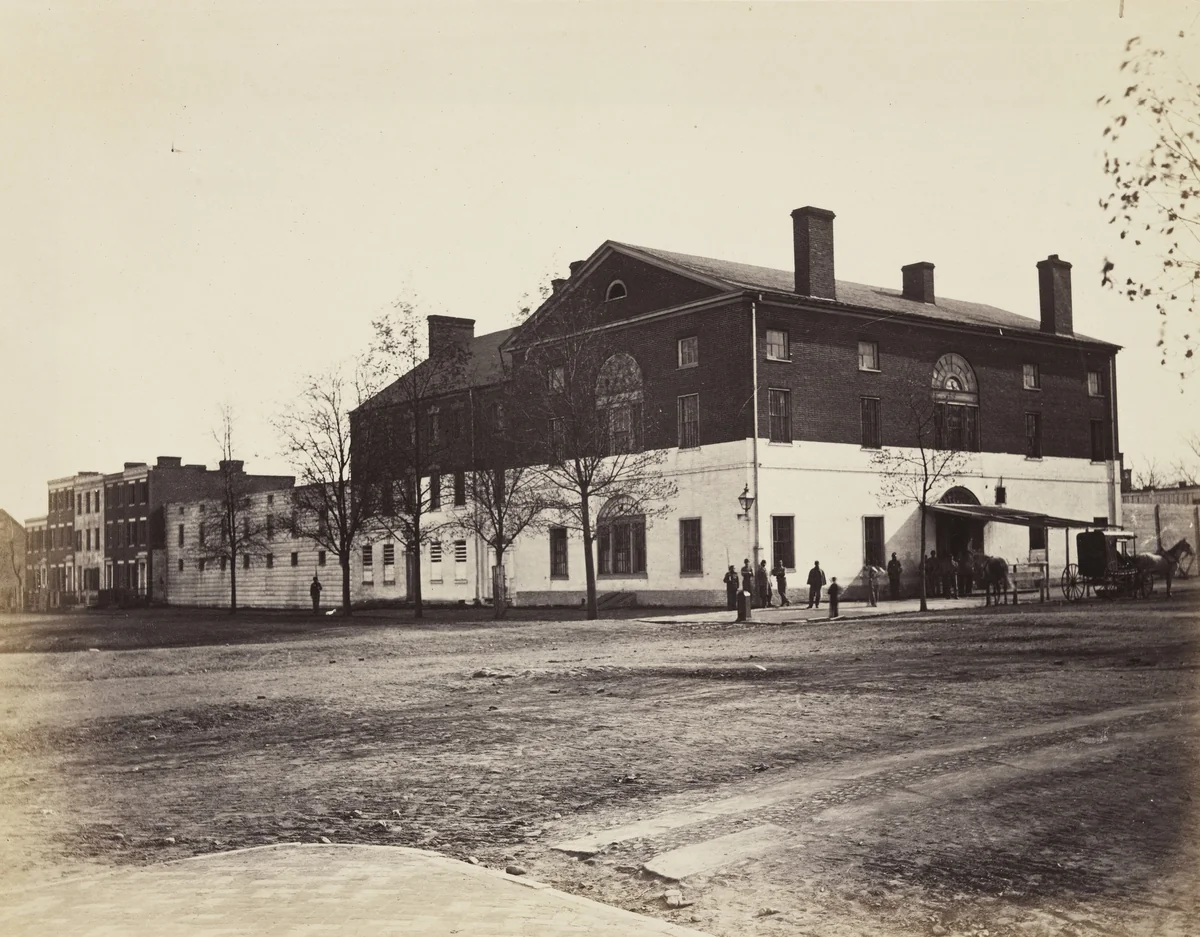 Old Capitol Prison, Washington by Alexander Gardner, photograph, 1862