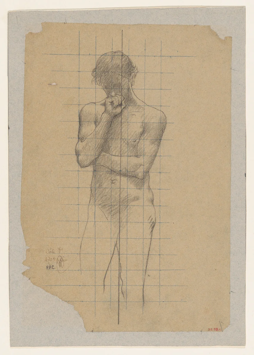 Study for Geometry in “The Sorbonne" by Pierre Puvis de Chavannes, drawing, 1886-1887