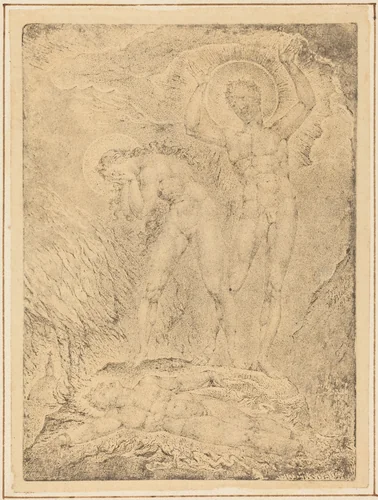 The Chaining of Orc by William Blake, print, 1812