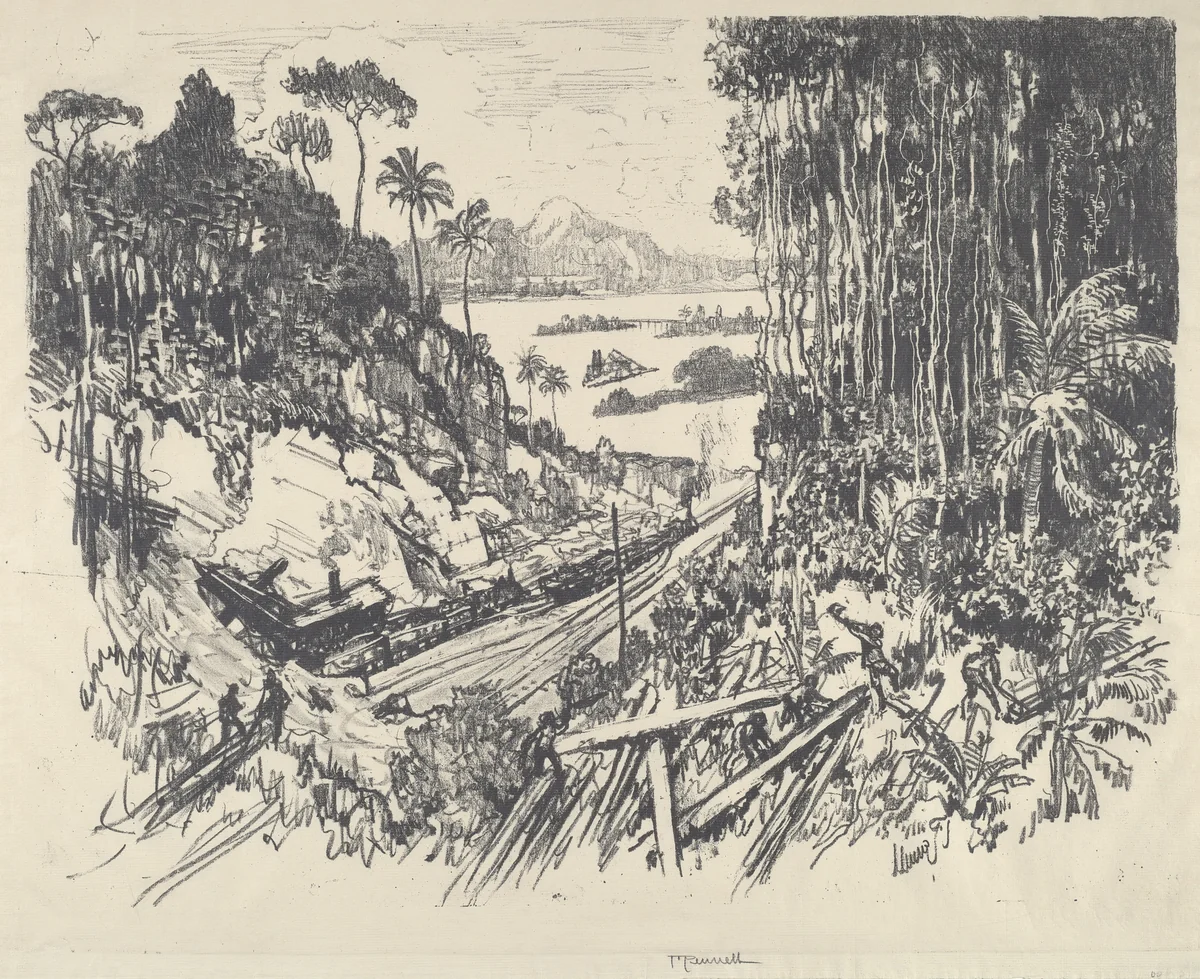 The Jungle by Joseph Pennell, print, 1912