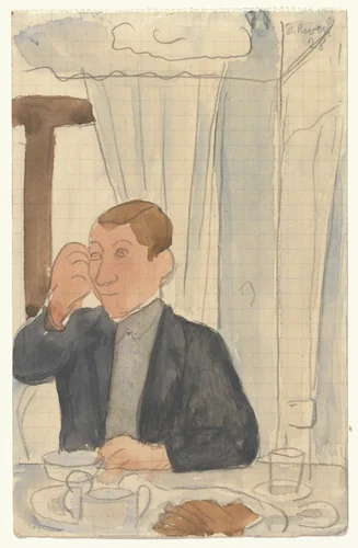 May Day, Moscow by Diego Rivera, drawing, 1928