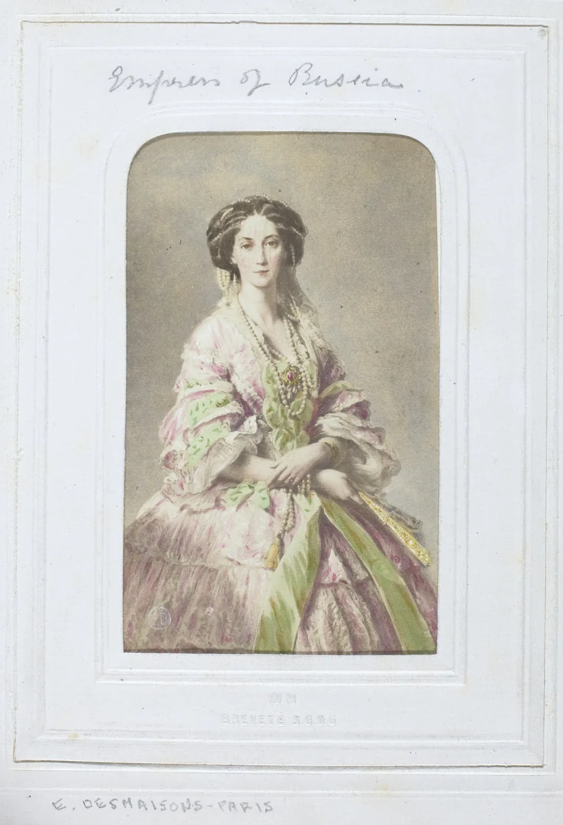 Empress of Russia by Émile Desmaisons, photograph, 1860-1869