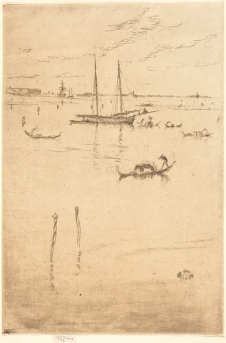 The Little Lagoon by James McNeill Whistler, print, 1879-1880