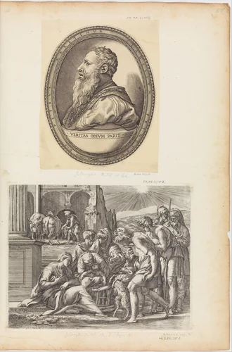 Pietro Aretino by Giovanni Jacopo Caraglio, print, 1500-1565