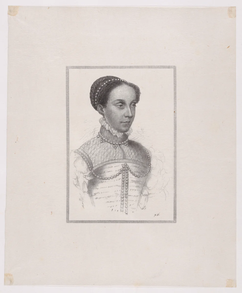 Mary, Queen of Scots by Adolphe Pierre Riffaut, print, 1848-1889